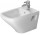 Bidet wiszący, Duravit DuraStyle, 370x540 mm, 1-otworowy, Biały Alpin WonderGliss