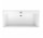 Wanna prostokątna Villeroy&Boch Squaro Edge 12, 170x75 cm z nóżkami i systemem przelewowo-odpływowym, Quaryl, biały Alpin