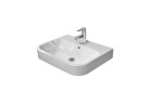 Umywalka stawiana na blat, Duravit Happy D. 60x46 cm, 1-otworowa, Biały Alpin WonderGliss