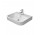 Umywalka stawiana na blat, Duravit Happy D. 60x46 cm, 1-otworowa, Biały Alpin WonderGliss