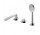 Bateria Tres Alplus wannowa trzyotworowa, wylewka 180 mm