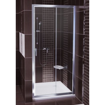 Drzwi prysznicowe BLDP2-100 Ravak Blix przesuwne dwuelementowe, połysk + grape- sanitbuy.pl