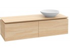 Szafka podumywalkowa Villeroy&Boch Legato, 1200x380x500 mm, Glossy Grey, miejsce na umywalkę z prawej storny, oświetlenie LED