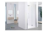 Drzwi prysznicowe do wnęki Novellini Young 2.0 1BS składane, zakres regulacji 77-81 cm, profil chrom, szkło przeźroczyste, wersja lewa 