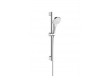 Zestaw prysznicowy Hansgrohe Croma Select E 1jet 90 cm, wielkość główki prysznicowej 11 cm, biały/chrom