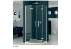 PYTAJ O RABAT ! Drzwi do Kabiny pięciokątnej dwuczęściowe SanSwiss Pur PUR52 prawe 45 - 100 cm, chrom, szkło przeźroczyste (montaż z profilem)