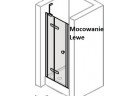 Drzwi do wnęki lewe Huppe Enjoy PURE 120 cm, profil srebrny mat, szkło przeźroczyste