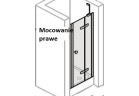 Drzwi do wnęki prawe Huppe Enjoy PURE 120 cm, profil srebrny mat, szkło przeźroczyste