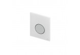 Przycisk spłukujący TECEloop do pisuaru z wkładką zaworową, szkło białe, przycisk chrom matowy