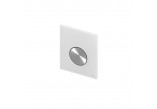 Przycisk spłukujący TECEloop do pisuaru z wkładką zaworową, szkło białe, przycisk stal szczotkowana