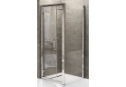 Drzwi prysznicowe obrotowe Novellini Kuadra G 72-78 cm, profil chrom, szkło przezroczyste 