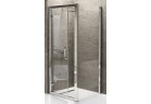 Drzwi prysznicowe obrotowe Novellini Kuadra G 96-102 cm, profil chrom, szkło przezroczyste 