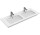 Umywalka Villeroy & Boch Venticello podwójna 130x50 cm z CeramicPlus