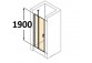 Drzwi prysznicowe Huppe Design - skrzydłowe ze stałym segmentem, szer. 1000 mm, profil chrom eloxal, szkło z powłoką Anti-Pl- sanitbuy.pl