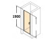 Drzwi prysznicowe Huppe Design Pure - skrzydłowe, szer. 100 cm, z powłoką Anti-Plaque- sanitbuy.pl