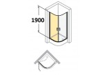 Drzwi prysznicowe Huppe Design 501 - skrzydłowe, szer. 1000mm, szkło z powłoką Anti-Plaque - sanitbuy.pl