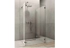 Kabina Radaway Euphoria Walk-in IV 90, ścianki boczne 30 i 80 cm, chrom, szkło przeźroczyste