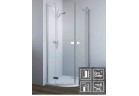 Kabina Radaway Fuenta New PDD 80x80 cm, chrom, szkło przeźroczyste EasyClean