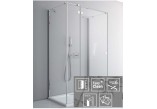 Drzwi do ścianki Radaway Fuenta New KDJ+S 80 cm, chrom, szkło przeźroczyste EasyClean, 384021-01-01L