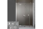 Drzwi do wnęki Radaway Fuenta New KDJS 120 cm, Lewe, chrom, szkło przeźroczyste EasyClean, 384031-01-01L+384090-01-01