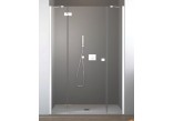 Drzwi do wnęki z dwiema ściankami stałymi Radaway Essenza New DWJS 110 cm, PRAWE, chrom, szkło przeźroczyste EasyClean