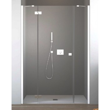 Drzwi do wnęki Essenza New DWJ 130 cm, część prawa, chrom, szkło przeźroczyste EasyClean- sanitbuy.pl
