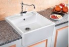 Zlewozmywak ceramiczny Do zabudowy 60x63 cm Blanco PANOR 60- jeden otwór, biały połysk