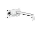 Bateria umywalkowa Axor Citterio E ścienna, dł. 220 mm, chrom, podtynkowa z płytką, Element zewnętrzny, DN15 
