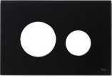 Obudowa szklana TECEloop do kompletowania z przyciskami - czarna