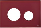 Obudowa szklana TECEloop do kompletowania z przyciskami - rubinowa czerwień