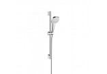 Zestaw prysznicowy Hansgrohe Croma Select E Multi 0,65 m, wielkość główki 110 mm, biały/chrom