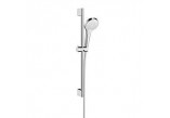 Zestaw prysznicowy Hansgrohe Croma Select S Vario 65 cm, wielkość główki prysznicowej 11 cm, EcoSmart 9 l/min, biały/chrom