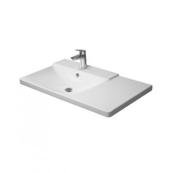 Umywalka Duravit P3 Comforts lewa,105x50 cm z jednym otworem na baterię z powłoką WonderGliss- sanitbuy.pl