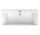 Wanna prostokątna Villeroy&Boch Squaro Edge 12, 180x80 cm z nóżkami i systemem przelewowo-odpływowym, Quaryl, środek zaokrąglony, obudowa w kolorze graphite, UBQ180SQE7PDT1V