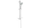Zestaw z drążkiem prysznicowym Grohe Euphoria 110 Massage ścienny, wys. 470 - 620 mm, chrom, 3 strumienie