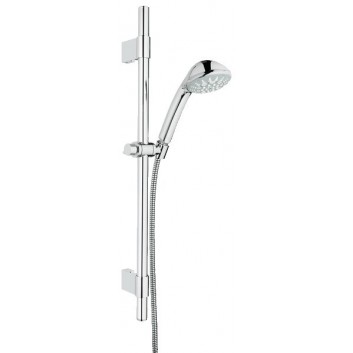 Zestaw prysznicowy GROHE Power&Soul® 115 ścienny, dł.600 - 900 mm, chrom, 2 strumienie, bez ogranicznika przepływu- sanitbuy.pl