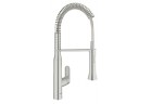 Bateria kuchenna GROHE K7 1/2", stojąca, wys. 539 mm, supersteel, z wyciąganą wylewką