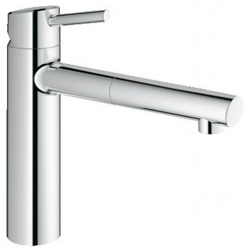 Bateria kuchenna GROHE Concetto 1/2" stojąca, wys. 264 mm, supersteel, jednouchwytowa- sanitbuy.pl