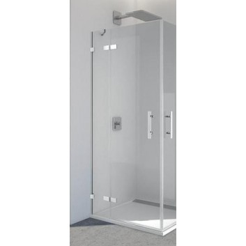 Drzwi jednoczęściowe ze ścianką SanSwiss PUR PU31 lewe, chrom, szer. do 2000 mm, wys. do 2300 mm (MAX), przezroczyste- sanitbuy.pl