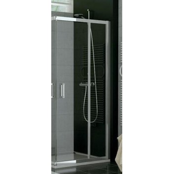 Kabina, drzwi rozsuwane SanSwiss TOP-LINE TOP lewe, szer. 700 mm, wys. 1900 mm, srebrny mat, przezroczyste - sanitbuy.pl
