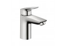 Bateria umywalkowa jednouchwytowa Hansgrohe Logis 100, chrom, metalowy komplet odpływowy