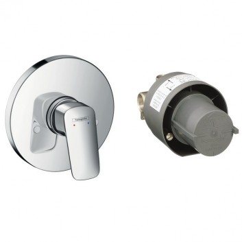 Bateria prysznicowa 1-uchwytowa Hansgrohe Logis podtynkowa, chrom, HighFlow - sanitbuy.pl