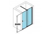 Drzwi suwane Huppe Xtensa Pure 1101-1200 mm, prawe profil srebrny połysk, szkło przezroczyste Anti-Plaque