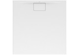 Brodzik kwadratowy Villeroy & Boch 80 x 80 cm, biały alpejski, MetalRim