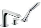 Bateria wannowa Hansgrohe Metris E2 3-otworowa do montażu na brzegu Wanny, Element zewnętrzny