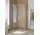 Wejście narożne Kermi Filia XP 2-częściowe, wahadłowe, z polami stałymi - prawa połowa, szer. 90 cm, wys. 200 cm, profil srebrny, szkło przezroczyste 