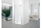 Drzwi prysznicowej do wnęki Novellini Young 2.0 1B 80  jednoskrzydłowe, zakres regulacji 77-81 cm, profil chrom, szkło przeźroczyste- sanitbuy.pl