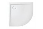 Brodzik półokrągły Sanplast Space Mineral BP-M/SPACE 80 x 80 x 1,5 cm, biały