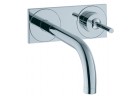 Bateria umywalkowa ścienna podtynkowa Axor Uno2, długość wylewki 22,6 cm