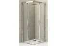 Kabina prysznicowa Novellini Kuadra A 120-123 cm narożna - połowa Kabiny lewa, profil chrom, szkło przeźroczyste 